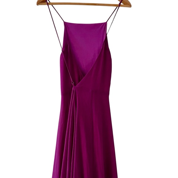 ❤️ Lulus Mythical Kind of Love Magenta Chiffon Maxi Gown - Picture 7 of 12